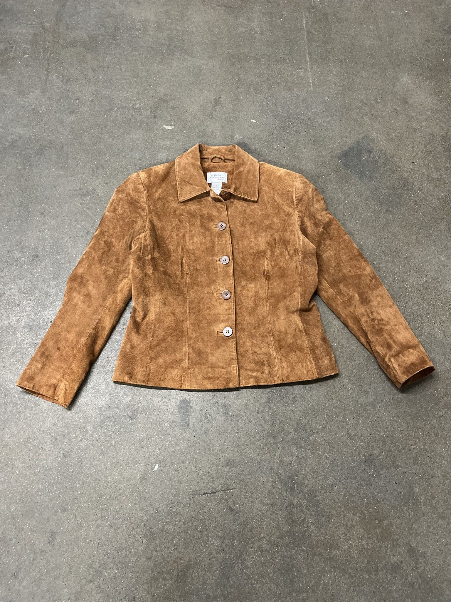 Leather × Vintage Vintage 2000s Style and Co Womens Suede Leather Jacket Size S Size US S / EU 44-46 / 1 - 1 Thumbnail