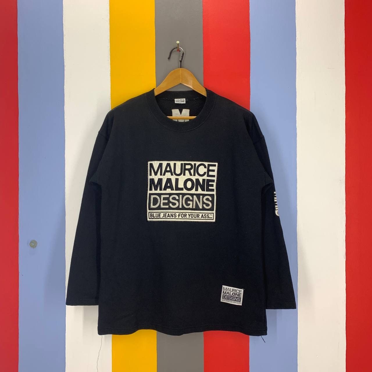 レア VTG 90s Maurice Malone Anorak RAP Iconic 90s Streetwear Fleece Crew: Vintage Revival | Maurice