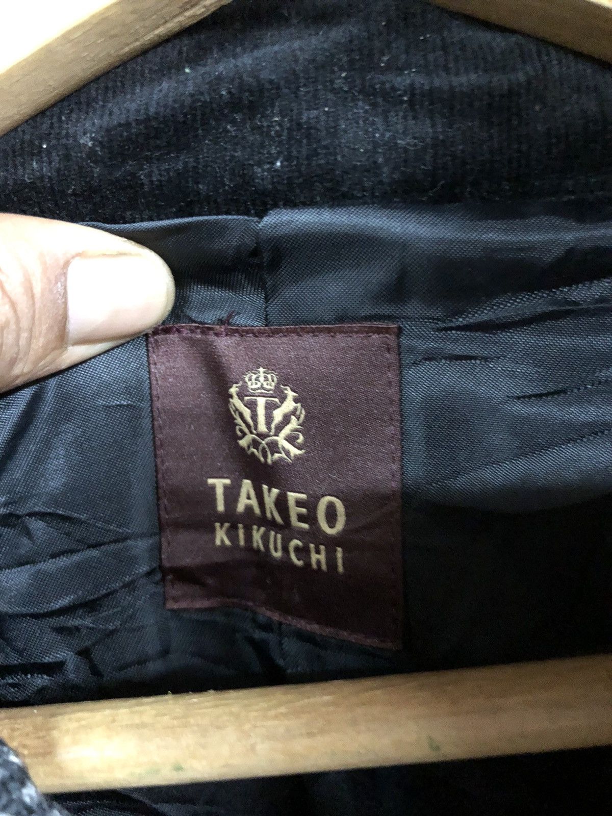 Designer × Japanese Brand × Takeo Kikuchi Vintage Y2K Takeo Kukichi Duffle Wool Hoodie JAPAN Size S / US 4 / IT 40 - 7 Thumbnail