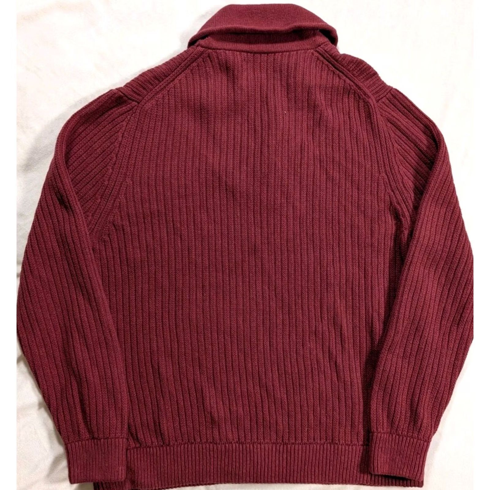 Vintage Duluth Sweater Mens 2XLT Red High Neck Wool Blend Shawl Collar Pullover Knit Heavyweight Casual Fall Winter Mens Size US XXL / EU 58 / 5 - 5 Thumbnail
