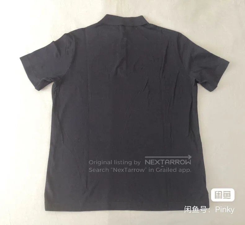 Hermes Hermes Men's short-sleeved polo shirt, dark blue Size US L / EU 52-54 / 3 - 5 Thumbnail