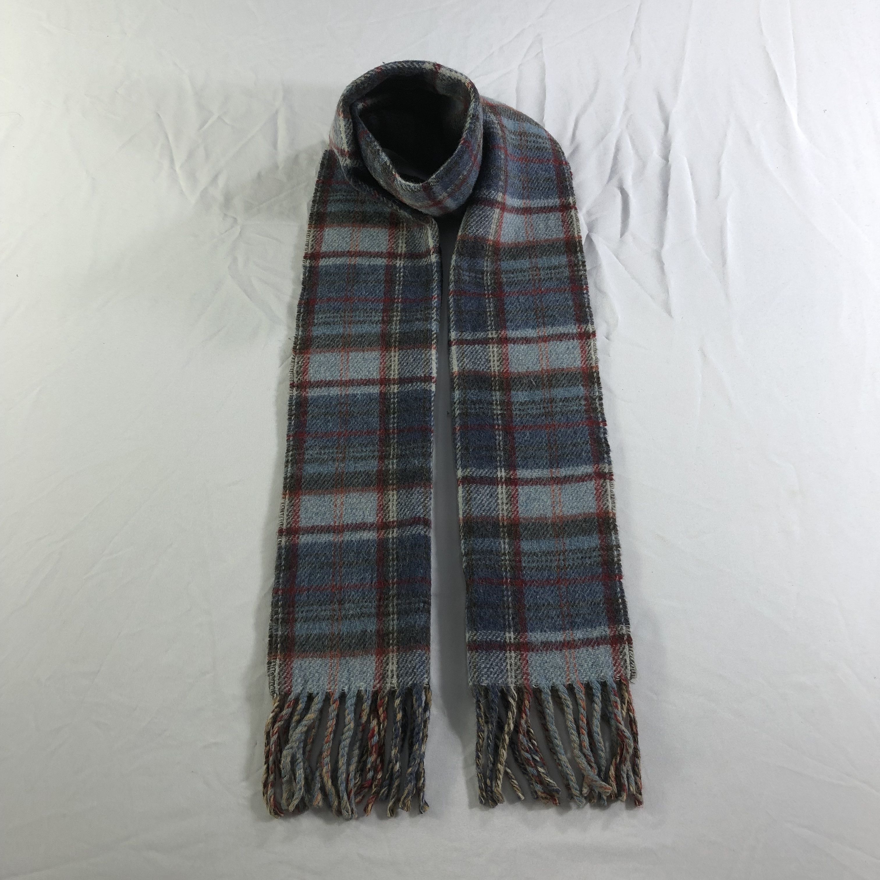 Polo Ralph Lauren Polo Ralph Lauren Tartan Wool Scarf Muffler Neckwear V2306 Size ONE SIZE - 1 Thumbnail