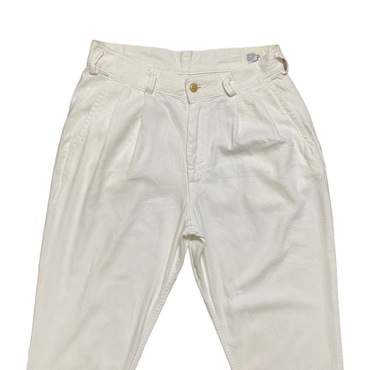 Orslow Orslow White Billy Cropped Pants Size US 29 - 4 Thumbnail