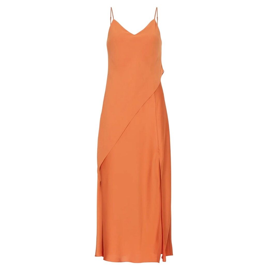 Jonathan Saunders Saunders x RTR Chiffon Overlay Dress in Orange, Size US 4 Size S / US 4 / IT 40 - 1 Thumbnail