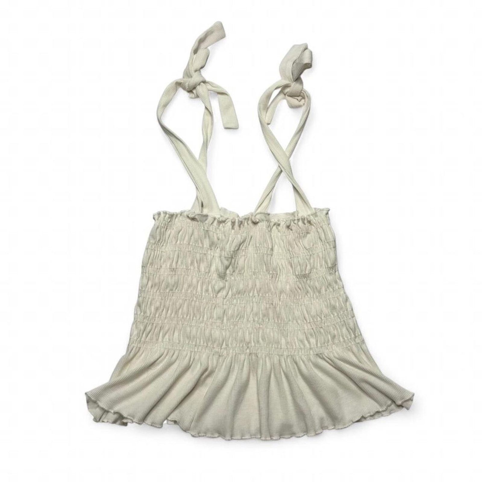 & Other Stories Altard State White Tie Shoulder Ruffle Tank Top Size Small Size S / US 4 / IT 40 - 4 Thumbnail