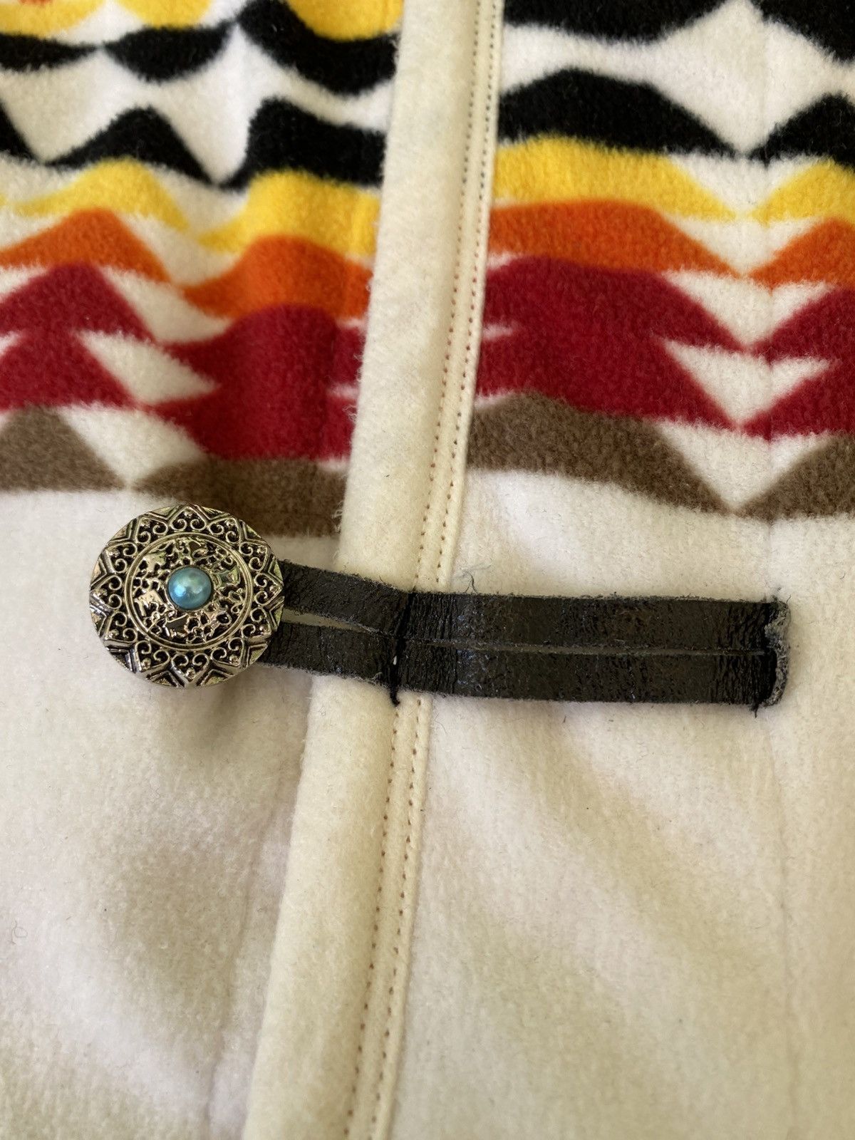 Japanese Brand Power To The People Native Fleece Hood Coat Size US L / EU 52-54 / 3 - 7 Thumbnail