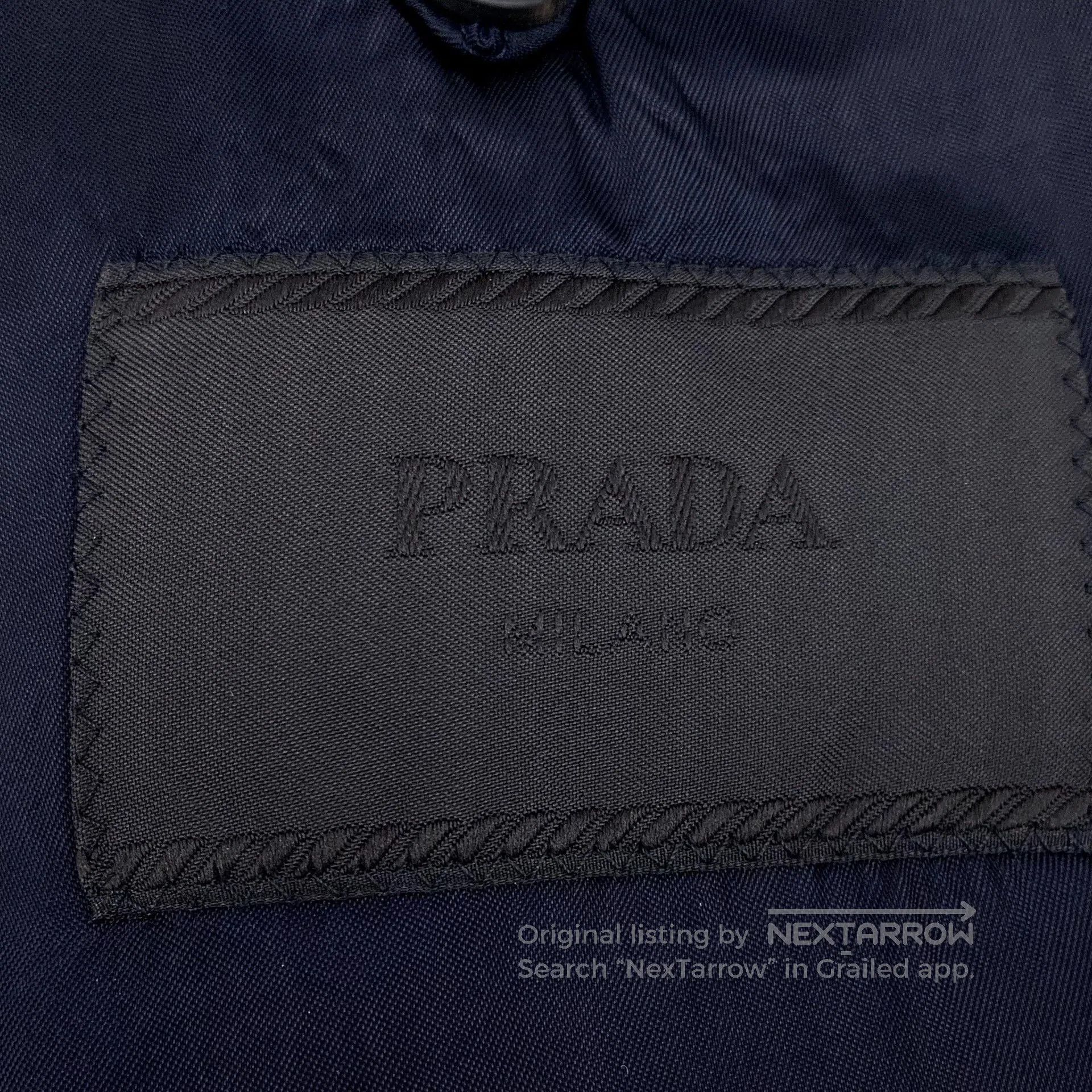 Prada Prada Black Collar Single-Breasted Blazer. Size US L / EU 52-54 / 3 - 5 Thumbnail