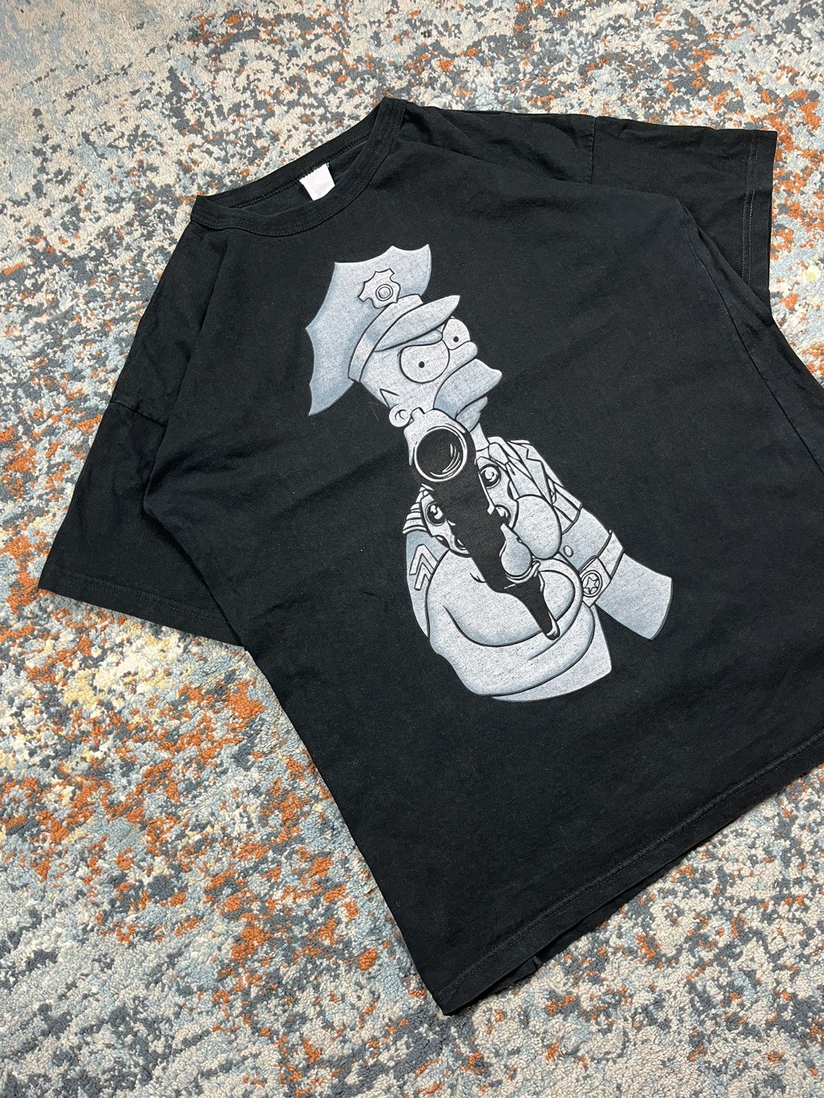 The Simpsons × Vintage Vintage 90s The Simosons Homer Simpson cop graphic tee Size US L / EU 52-54 / 3 - 2 Thumbnail
