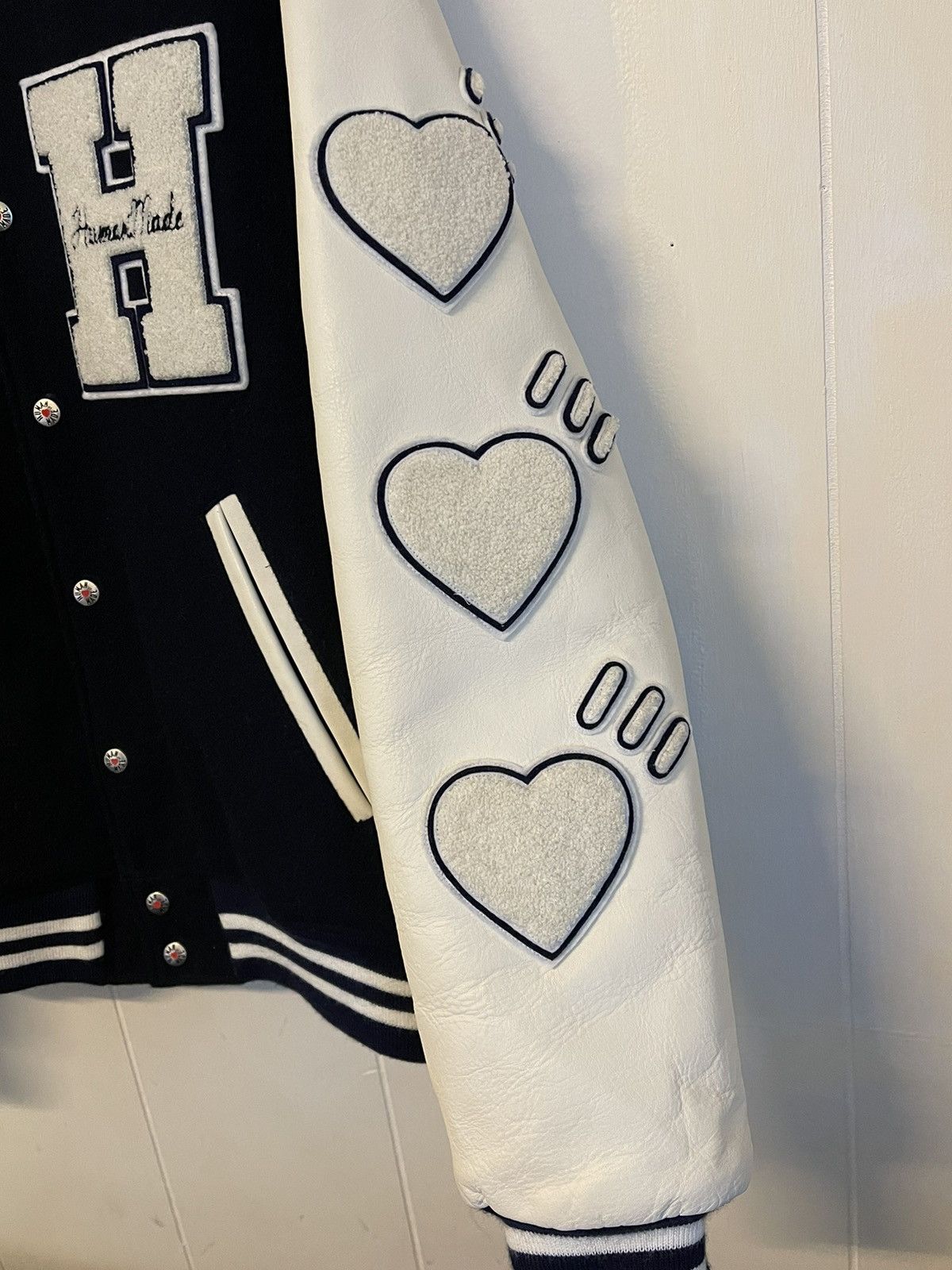 Human Made Human Made Heart Varsity Jacket Size US L / EU 52-54 / 3 - 3 Thumbnail