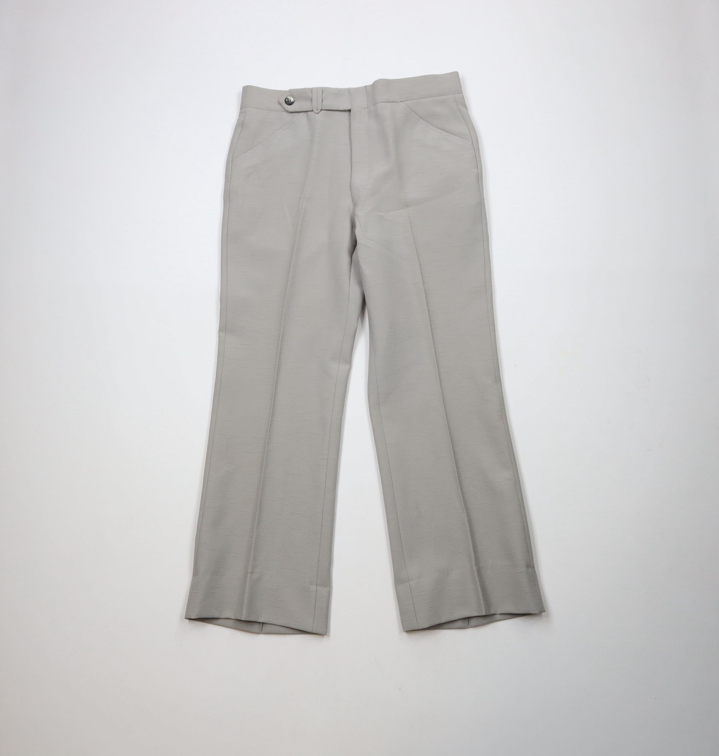Vintage Vintage 60s 70s Streetwear Bell Bottoms Chino Pants Gray Size US 34 / EU 50 - 1 Thumbnail