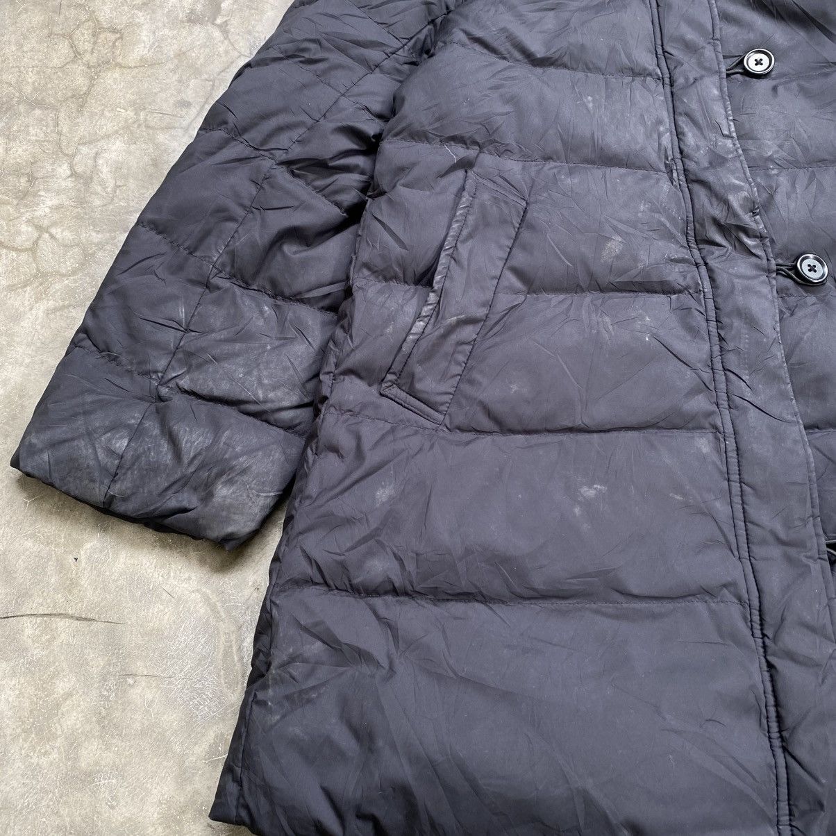 Japanese Brand Uniqlo Black Faded Puffer Jacket Size US M / EU 48-50 / 2 - 4 Thumbnail