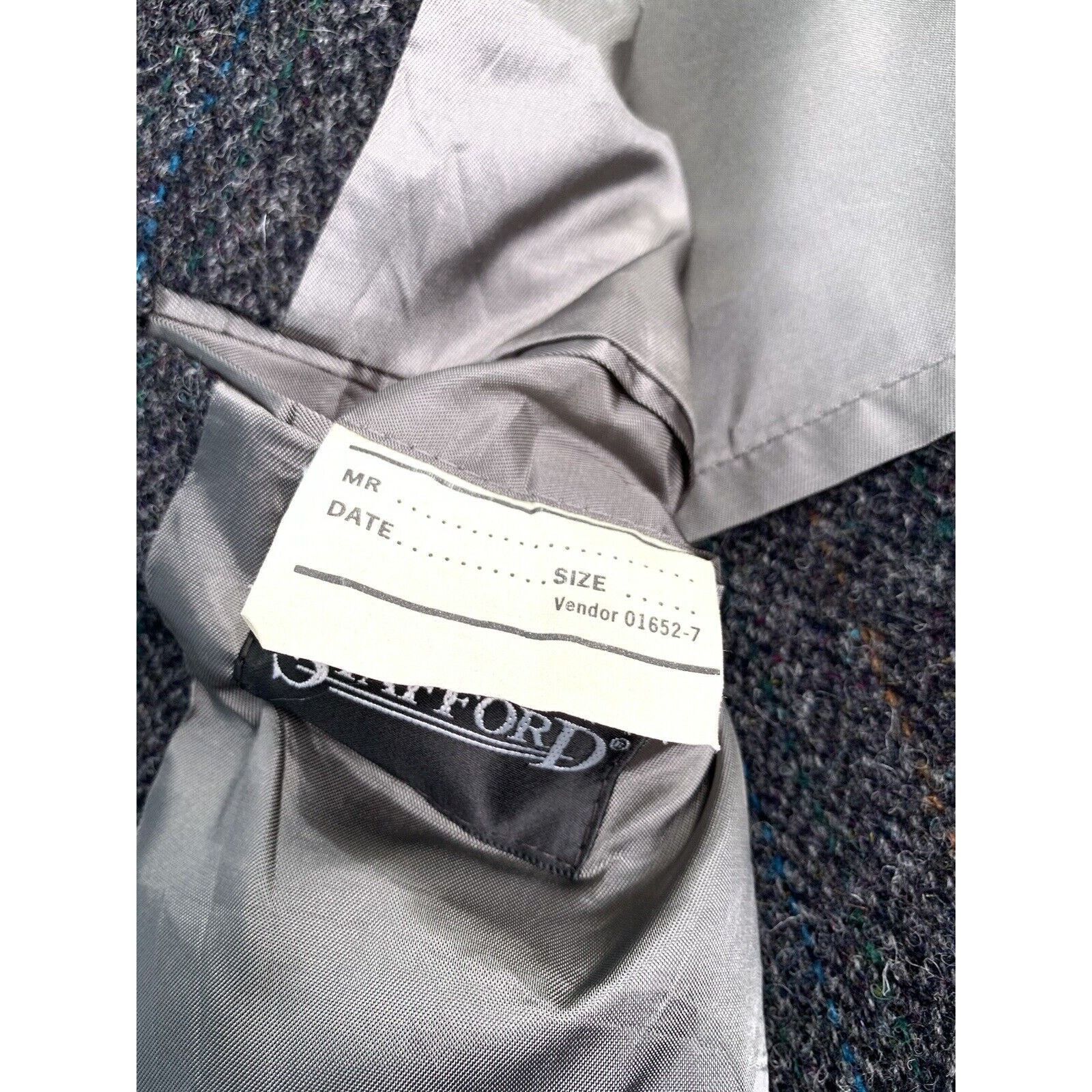 Harris Tweed × Vintage Men's HARRIS TWEED MADE IN USA Sport Blazer Jacket EU50 UK40 Size 50R - 21 Thumbnail