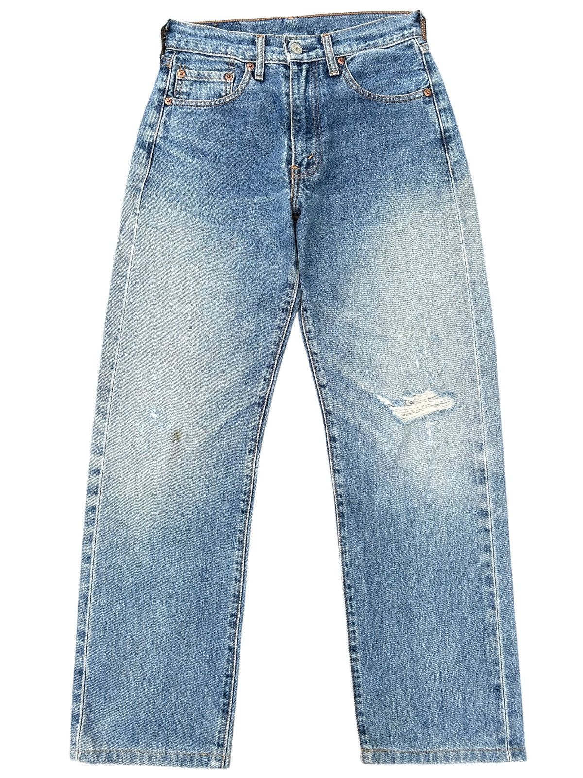Kapital Vintage Levis Big E Selvedge Distressed Denim Jeans Size US 28 / EU 44 - 1 Thumbnail
