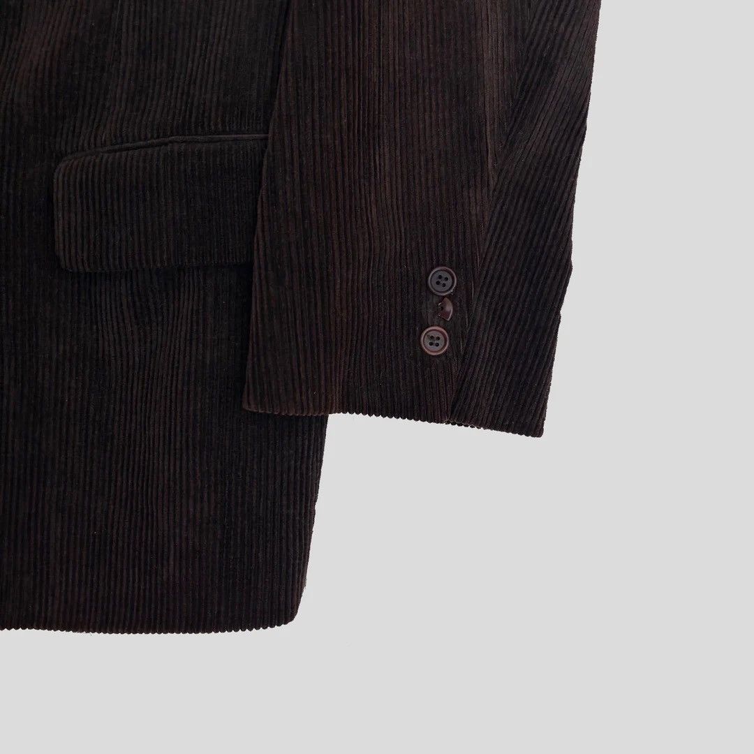 DKNY DKNY 1990 90s Vintage USA NYC Designer Men Corduroy Blazer Size 42R - 8 Thumbnail