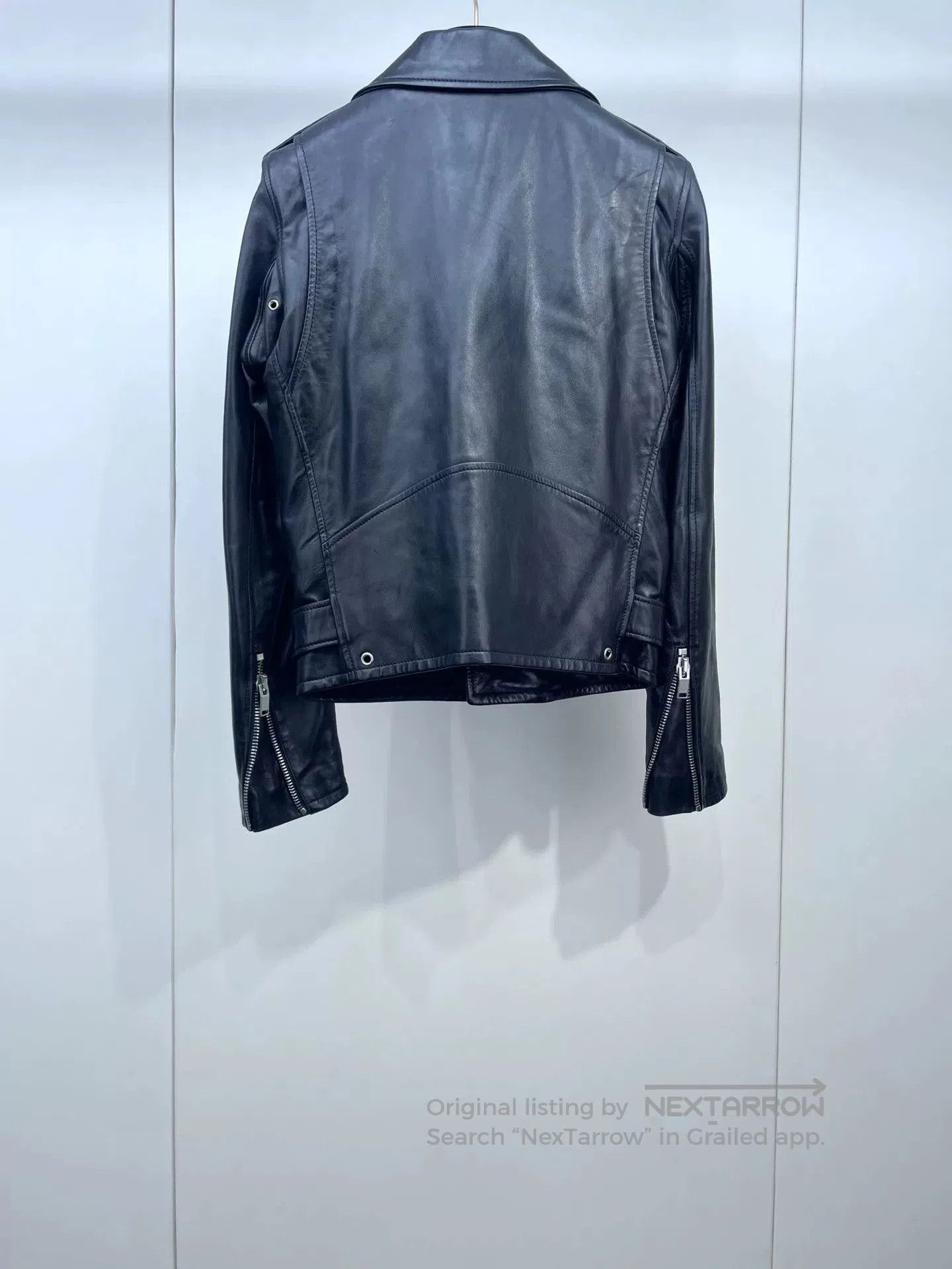 Saint Laurent Paris YSL Saint Laurent Black Biker Jacket. Size XS / US 0-2 / IT 36-38 - 2 Thumbnail