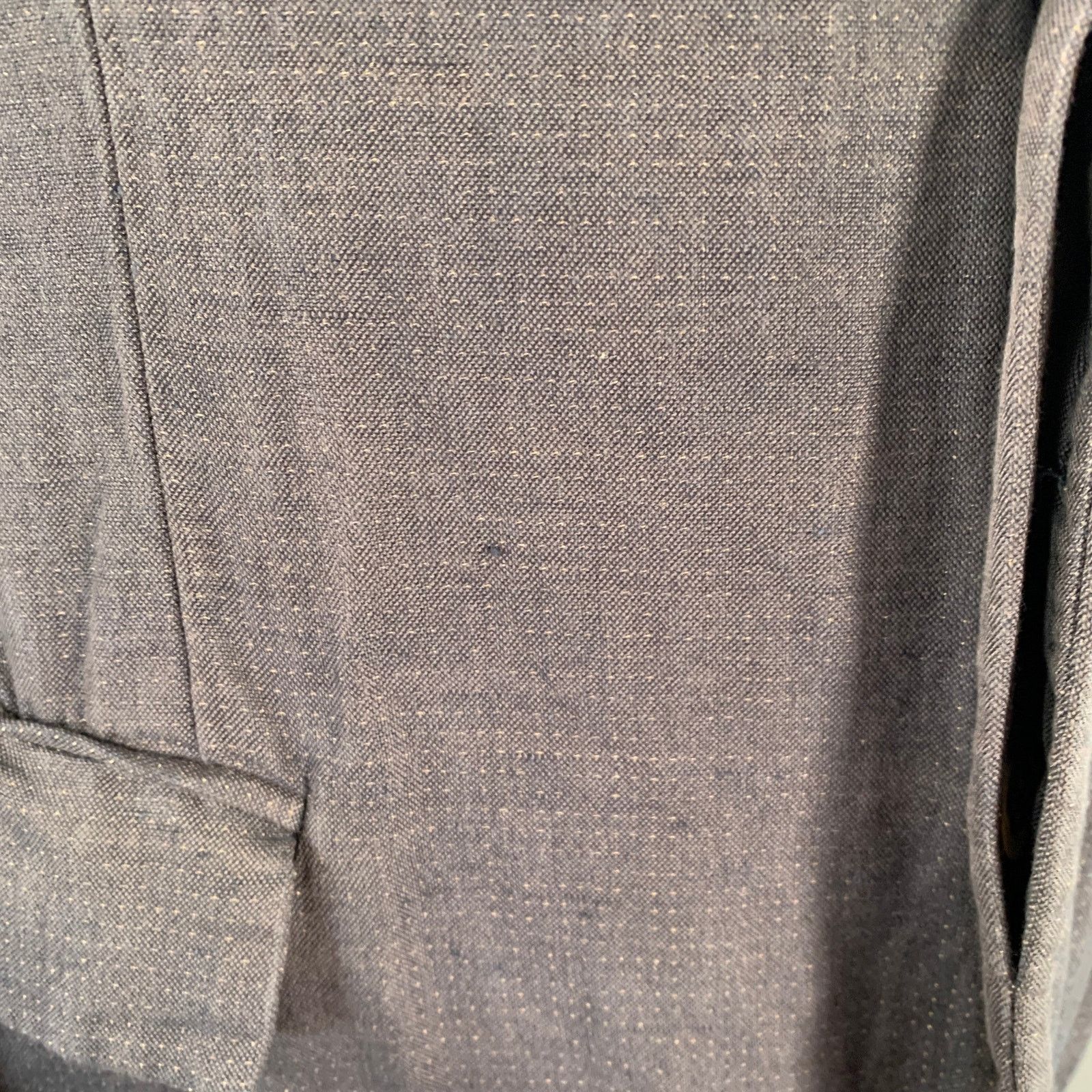 Forme 33204322896 FORME 3'3204322896 Grey Dots Cotton Linen Silk Sport Coat Size 40R - 9 Thumbnail