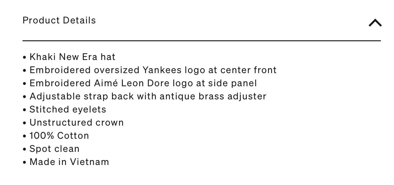 Aime Leon Dore × New Era NEW ALD x New Era Yankees Big Logo Ballpark Hat Size ONE SIZE - 11 Thumbnail