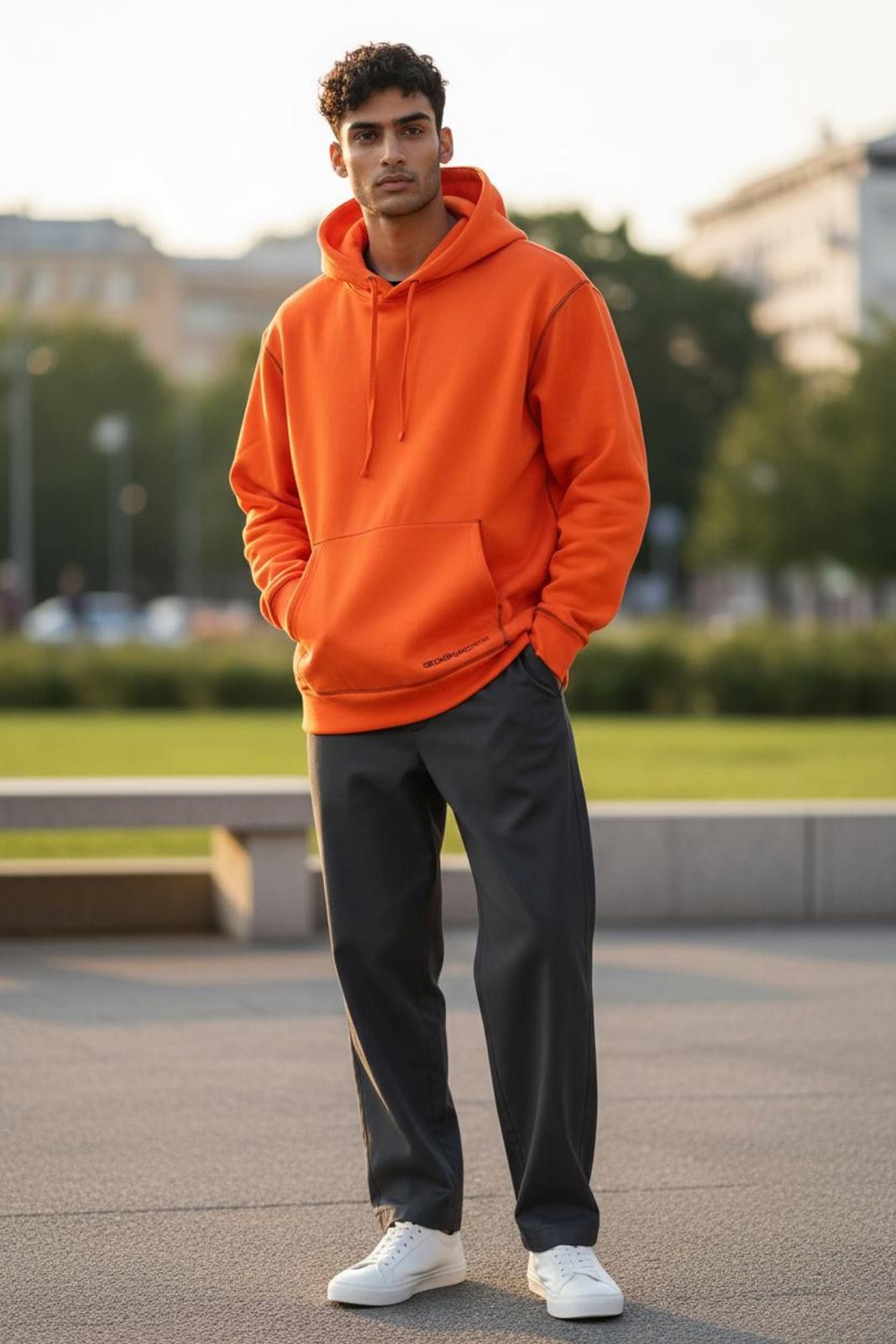 Ecko Unltd. Ecko Unltd. Orange Pullover Hoodie Sweatshirt Size US XXL / EU 58 / 5 - 1 Thumbnail