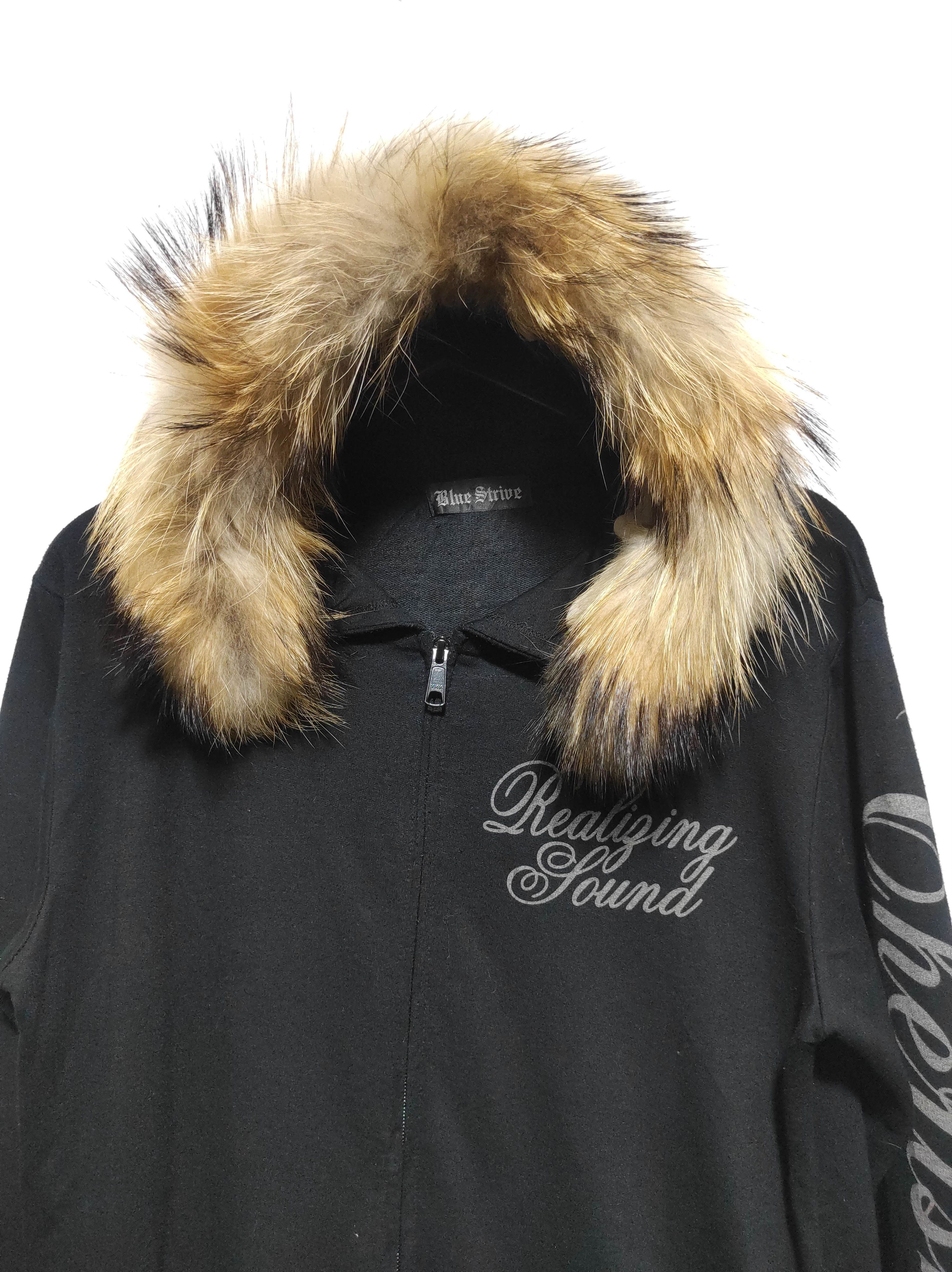 Blue Strive Skull Fur Hoodie IfSixWasNine LGB style