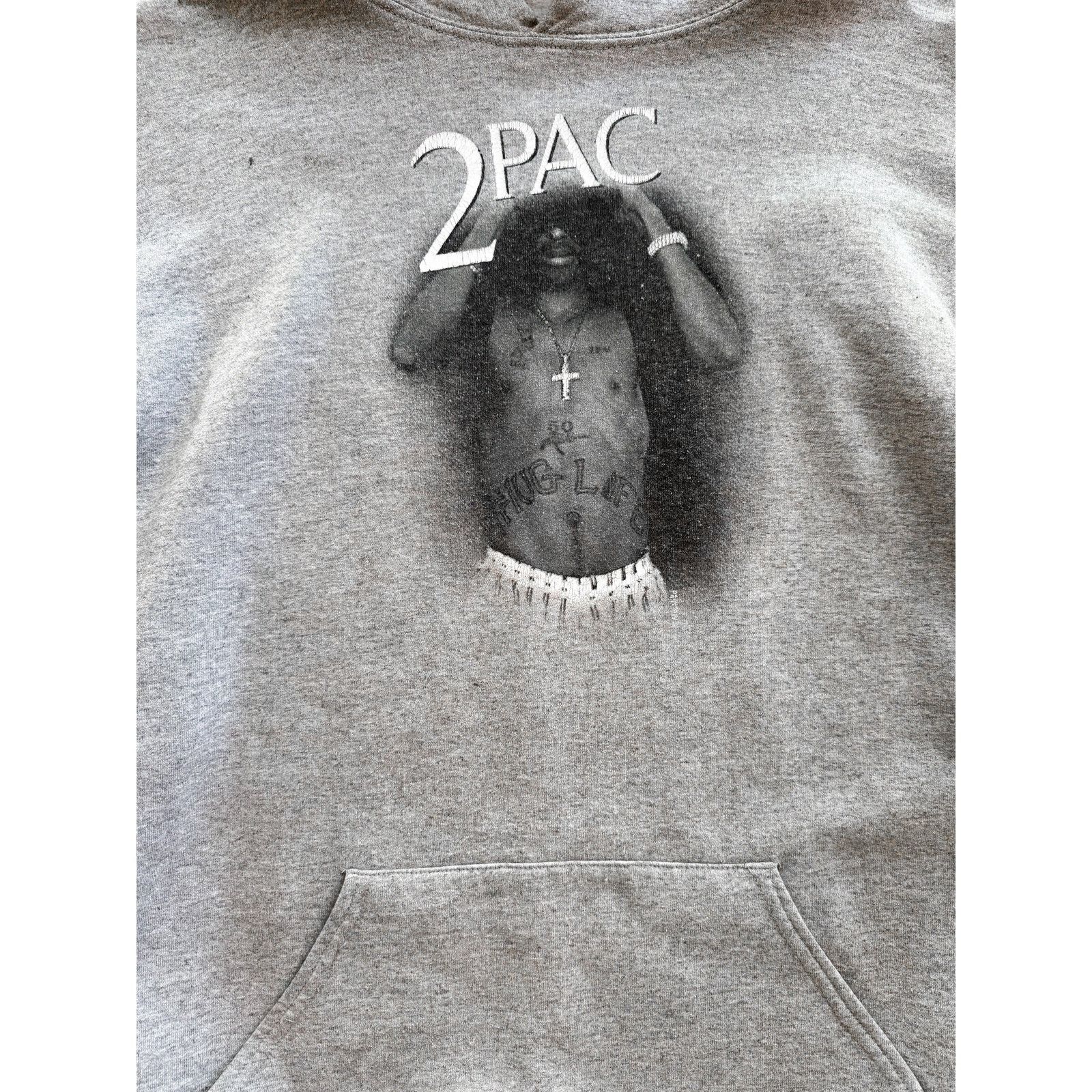 Vintage 2000s Tupac Shakur Hoodie Size XXL Size US XXL / EU 58 / 5 - 2 Thumbnail