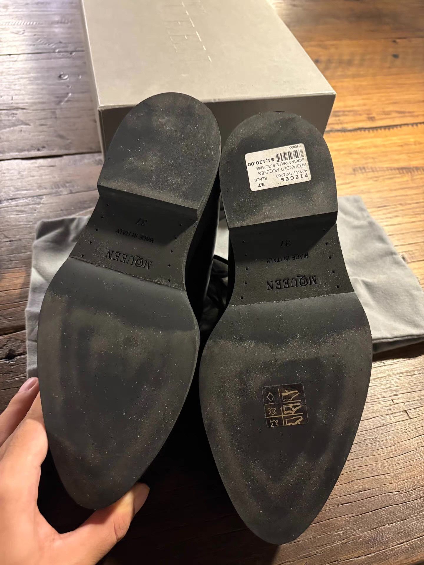 Alexander McQueen Alexander McQueen 15FW Rose‑Studded Platform Wedge Shoes Ｑ25 Size US 6 / IT 36 - 5 Thumbnail