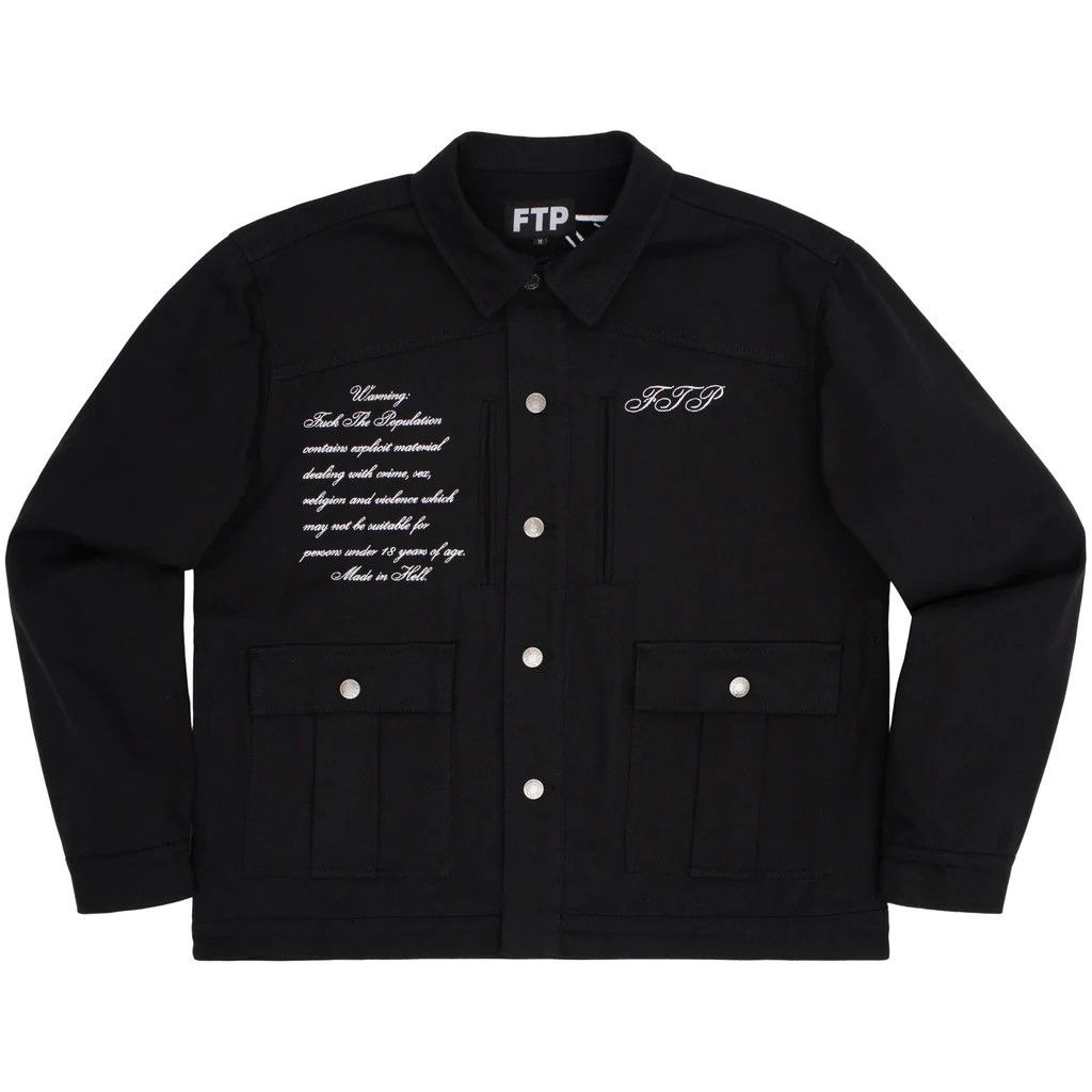 Fuck The Population FTP PENTAGRAM FIELD JACKET | Grailed