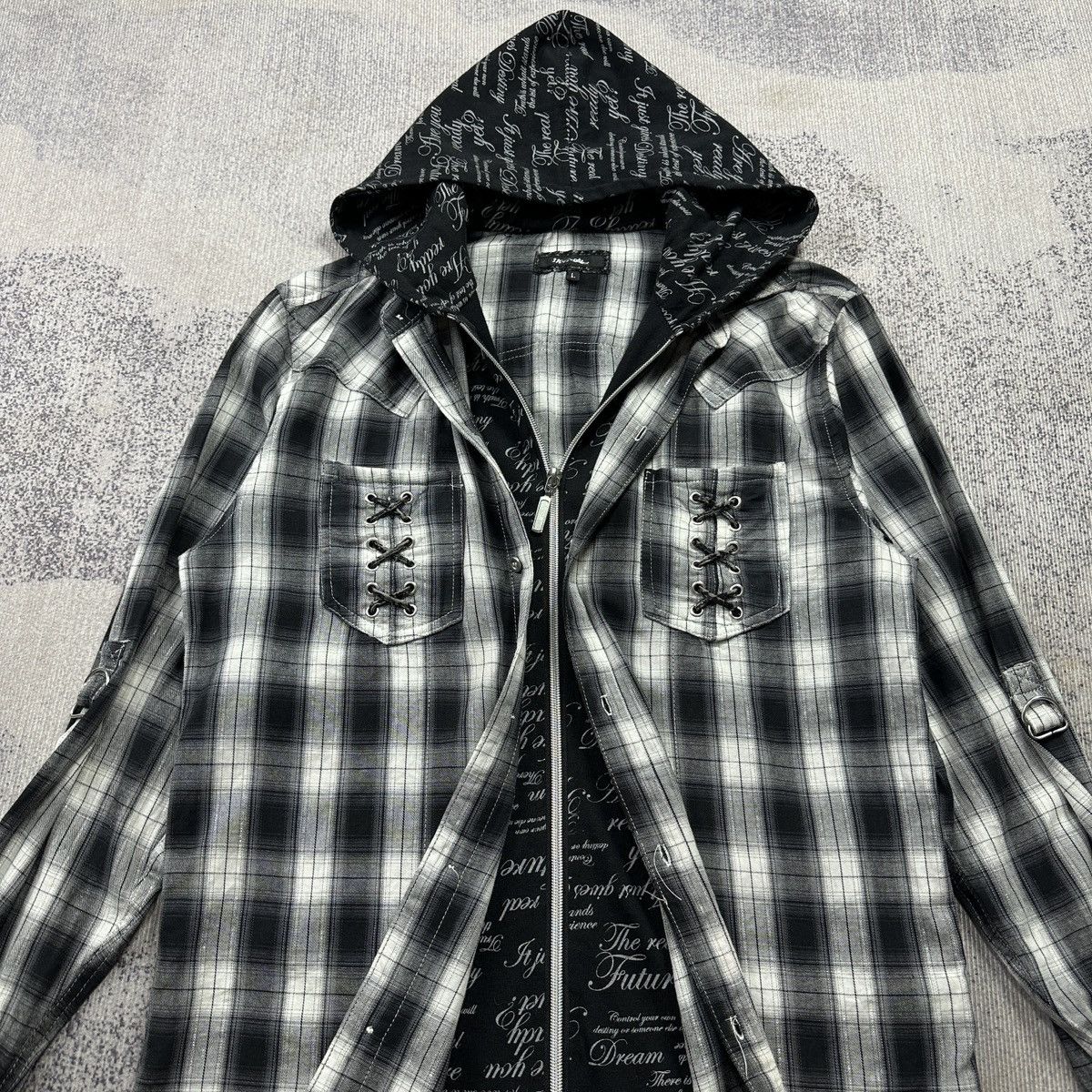 Japanese Brand 31040 Dhome hoodie shirt Size US M / EU 48-50 / 2 - 2 Thumbnail