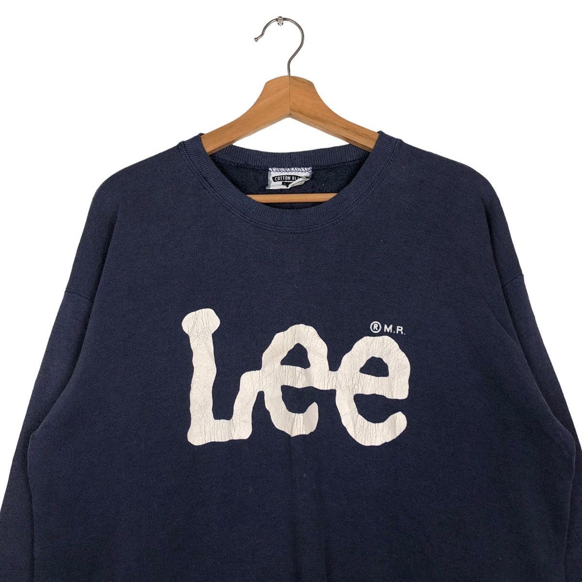 Lee 🔥VINTAGE SWEATSHIRT LEE PULL OVER BIG LOGO SPELL OUT Size US L / EU 52-54 / 3 - 3 Thumbnail