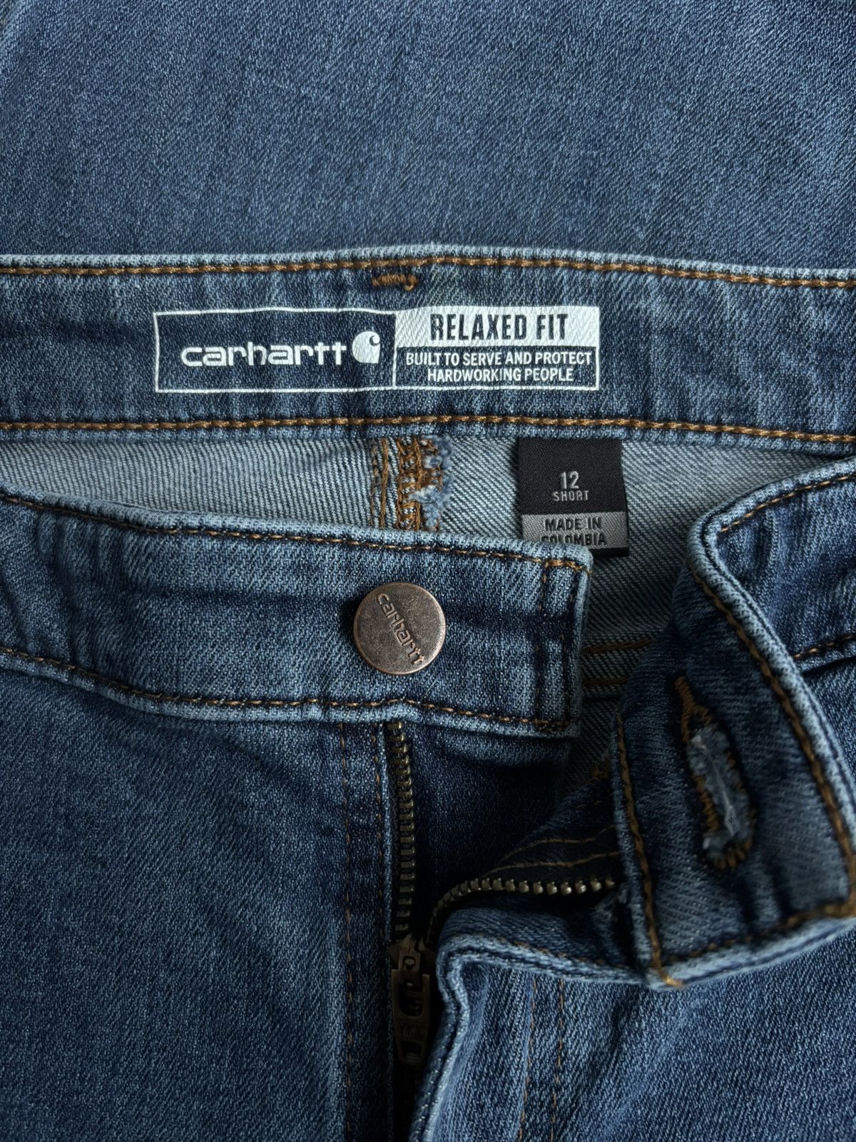 Carhartt carhartt double knee jeans size 33 relaxed fit Size US 33 - 7 Thumbnail