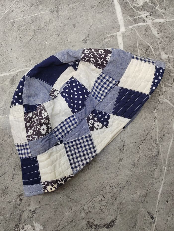 Japanese Brand Vintage Patchwork Japanese Style Bucket Hat Size ONE SIZE - 4 Thumbnail