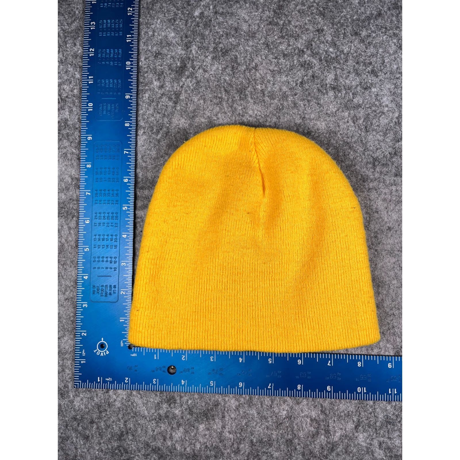Vintage Wheaton Park District Beanie Hat Adult One Size Yellow Knit Acrylic Solid Casual Outdoor Soccer Mens Size US M / EU 48-50 / 2 - 4 Thumbnail