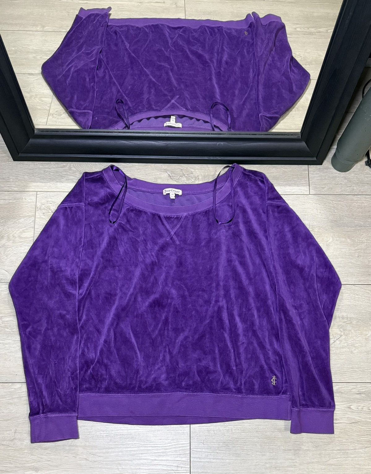 Juicy Couture Y2K 2000s Women’s Juicy Couture Velour Pull Over Long Sleeve Size XL / US 12-14 / IT 48-50 - 1 Thumbnail