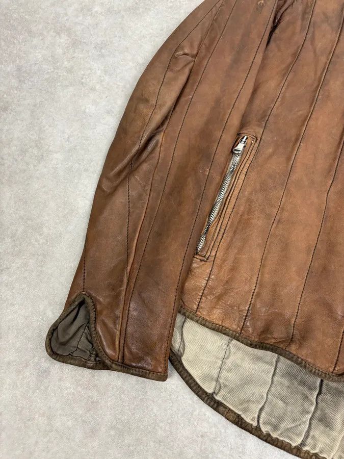Giorgio Brato 2000s Giorgio Brato Brown Leather Bomber Jacket Size US S / EU 44-46 / 1 - 8 Thumbnail
