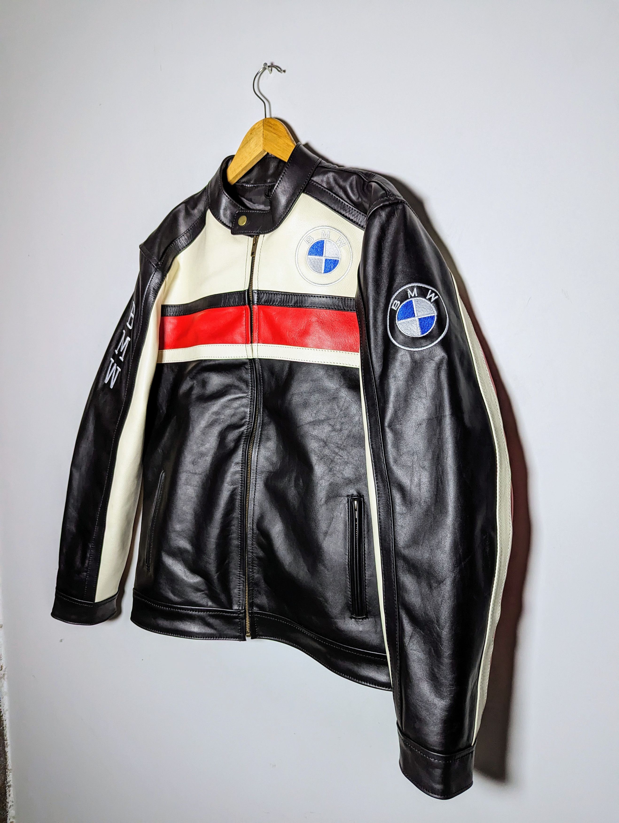 🔥 BMW 🔥 FORMULA 1 RACING LEATHER JACKET RARE STREETWEAR