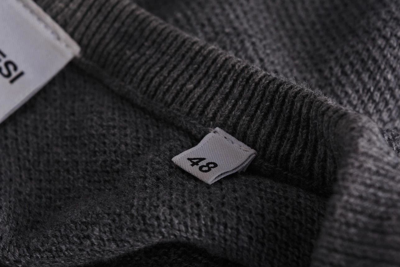 Aspesi Aspesi Grey Cotton Knit Crewneck Sweater Size M Size US M / EU 48-50 / 2 - 5 Thumbnail