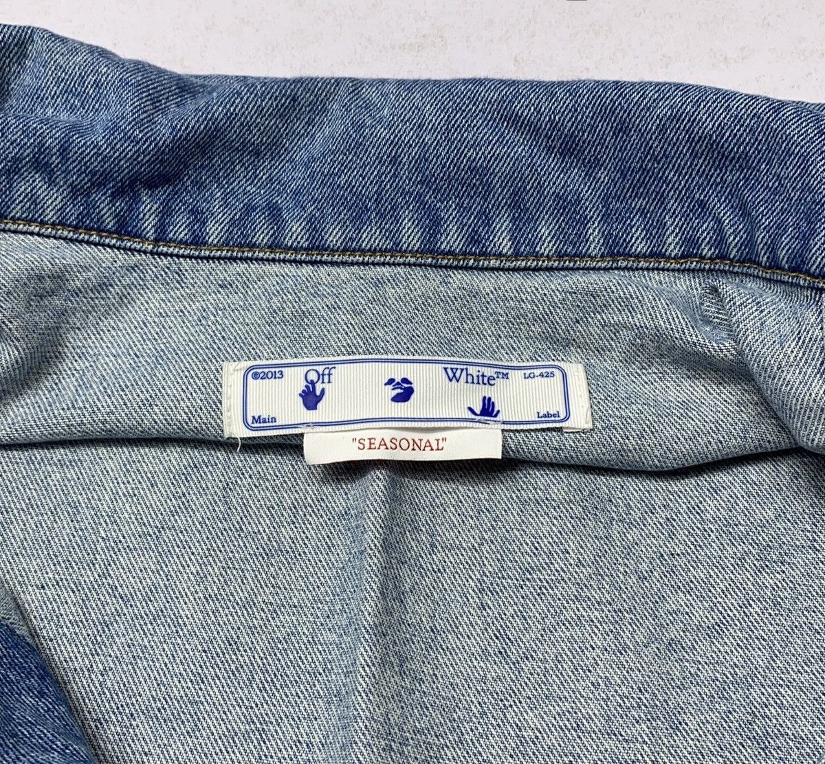Off-White Off-White SS23 Blue Button Denim Oversized Jacket Size US M / EU 48-50 / 2 - 4 Thumbnail