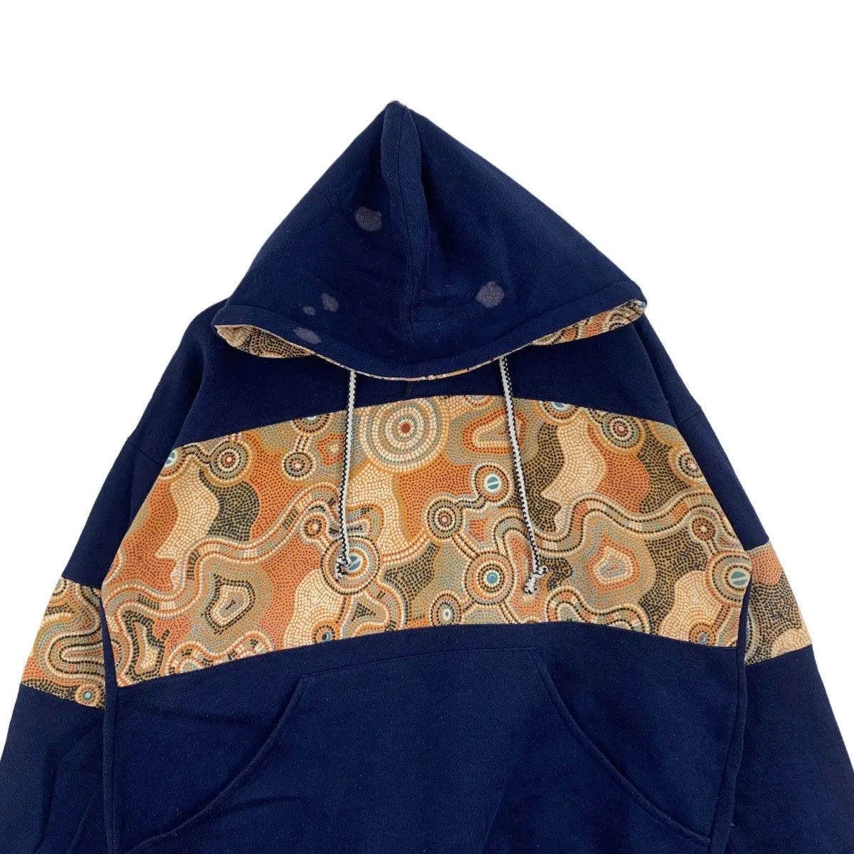 Vintage Vintage 90’ ABORIGINAL ART GRAPHIC Boro Distress Hoodie Size XL / US 12-14 / IT 48-50 - 2 Thumbnail