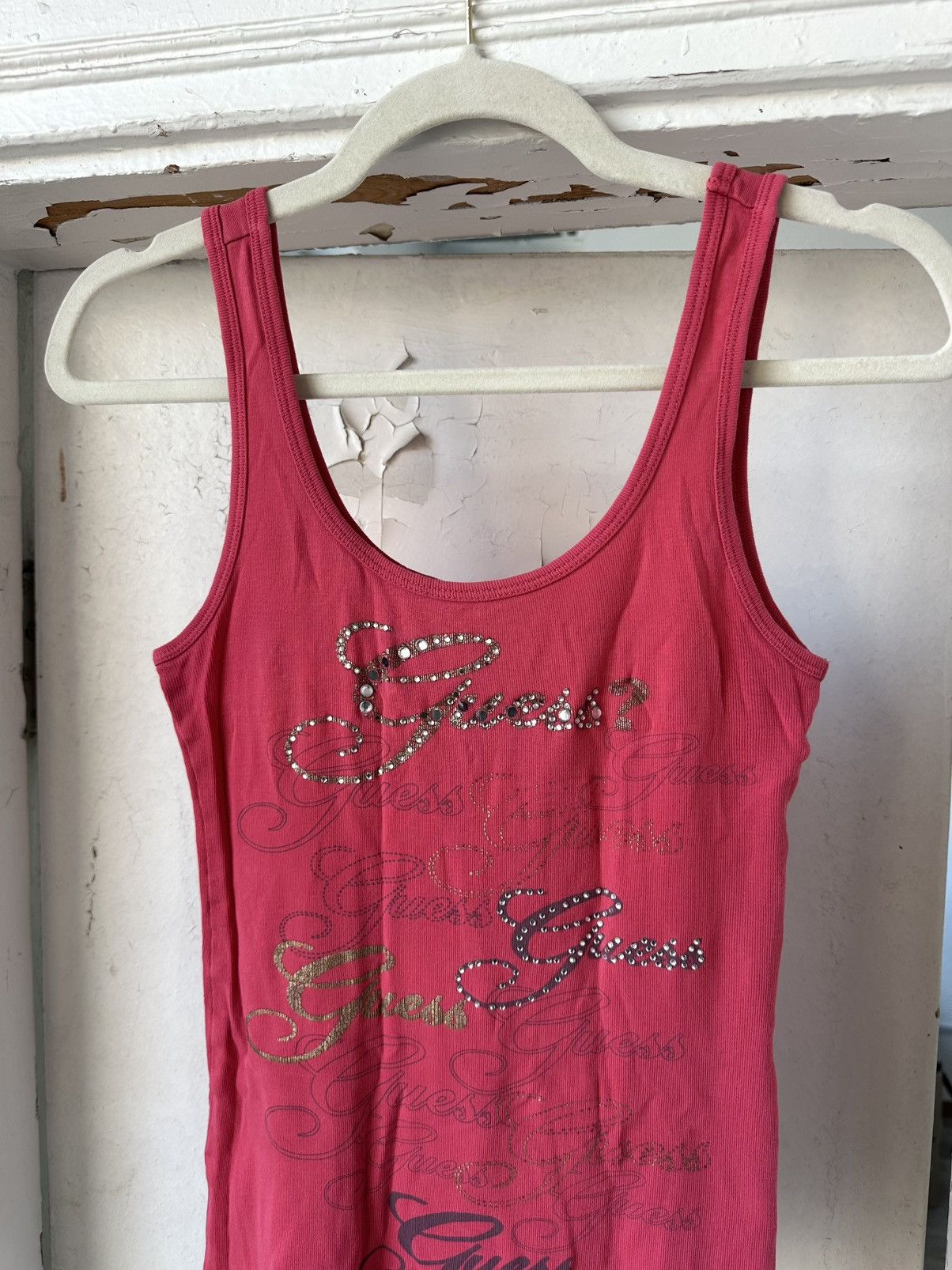 Beauty Beast × If Six Was Nine × Vintage Vintage Guess Printed Tank Top Size S / US 4 / IT 40 - 2 Thumbnail