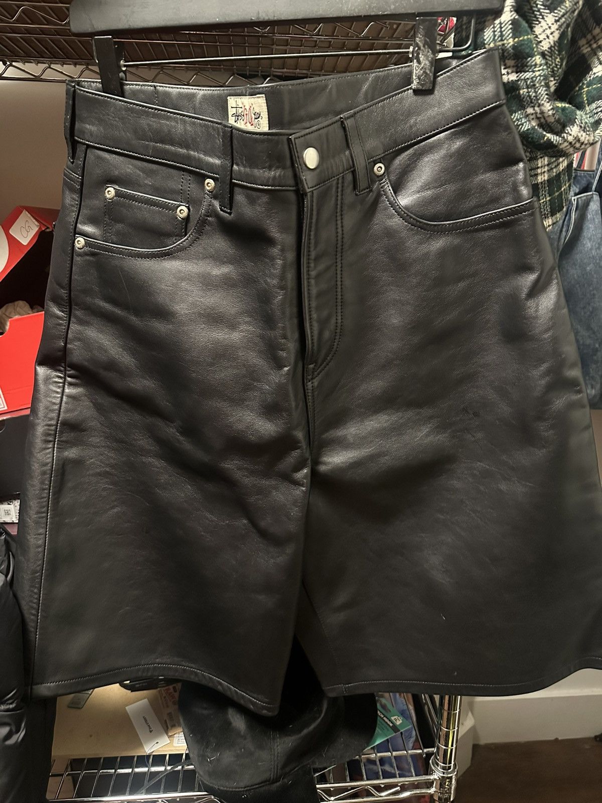 Stussy Stussy Big Ol' Short Leather | Grailed