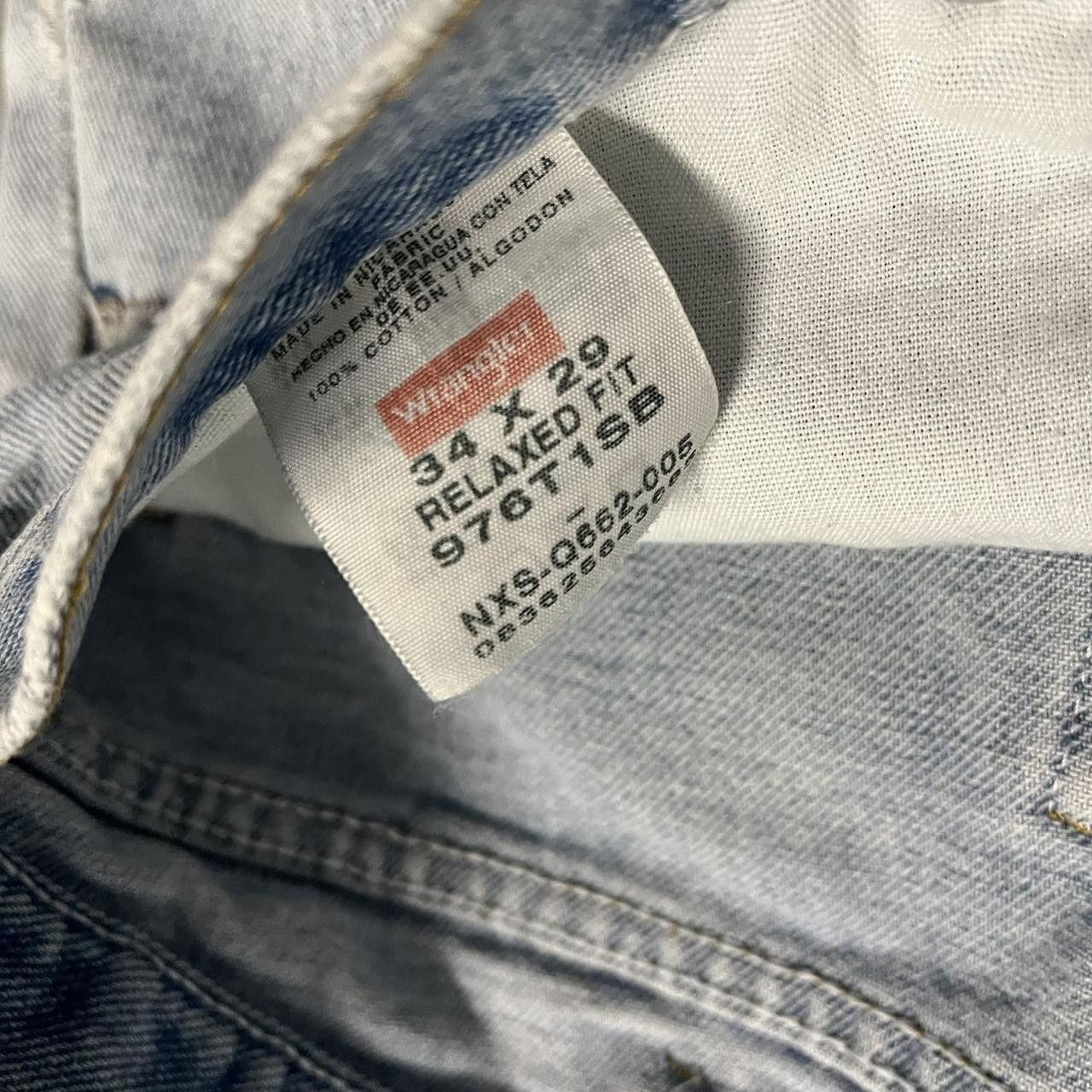 Japanese Brand Crazy Vintage Y2K/2000s Grunge Distressed Light Wash Denim Size US 34 / EU 50 - 8 Thumbnail