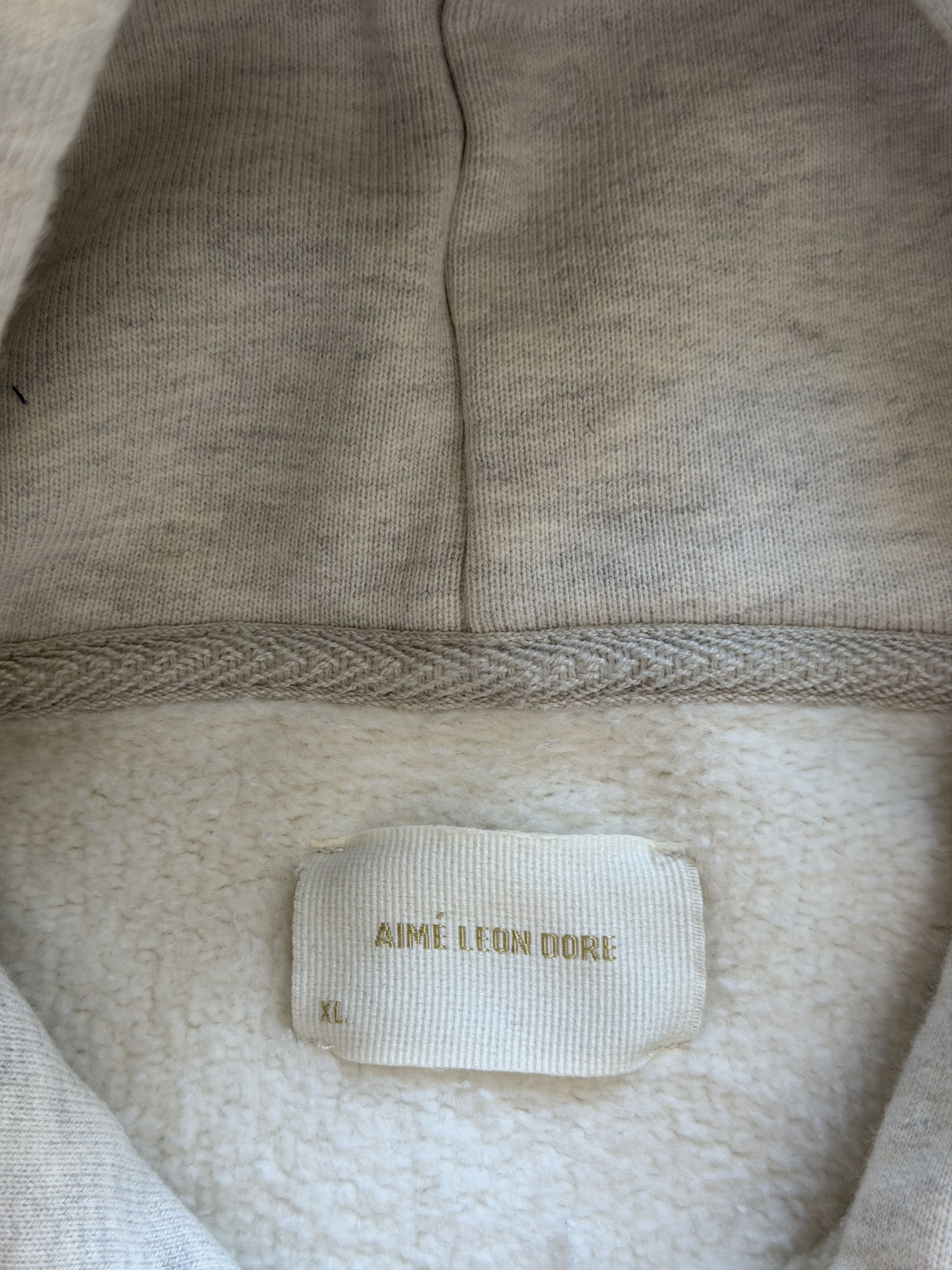 Aime Leon Dore Aime Leon Dore Collegiate Logo Hoodie in Oatmeal Size US XL / EU 56 / 4 - 7 Thumbnail