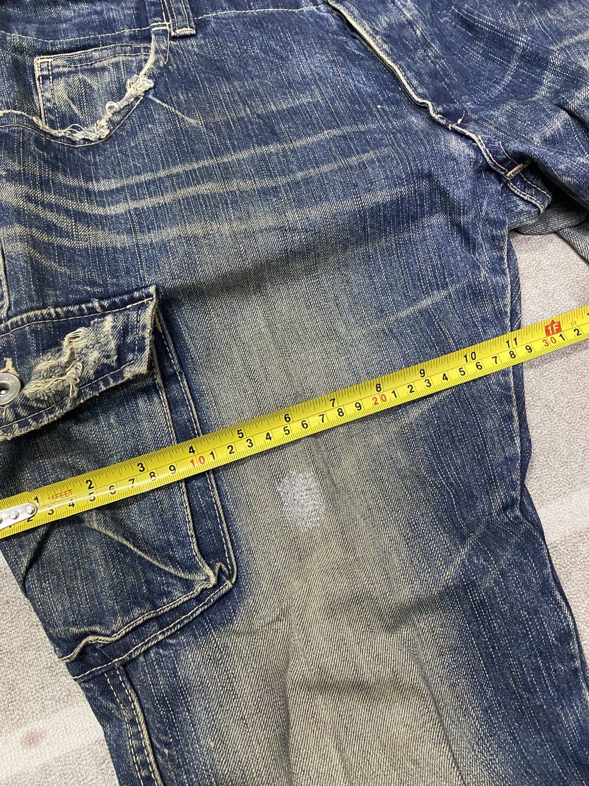 Japanese Brand × Johnbull Rare Vintage John Bull Military Cut Single Side Pocket Denim Size US 34 / EU 50 - 16 Thumbnail