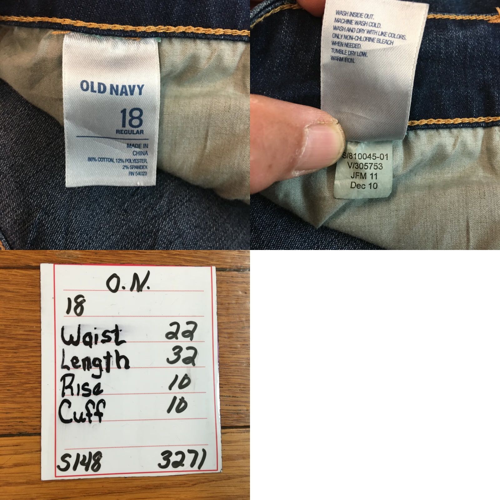 Old Navy Old Navy Jeans Women Regular Fit Mid Rise Straight Leg Blue Denim Size 18 Size 40" / US 18 - 8 Thumbnail