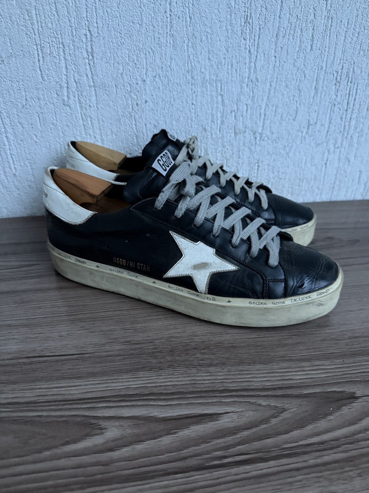 Golden Goose Hi star leather trainers Size US 9 / EU 42 - 3 Thumbnail