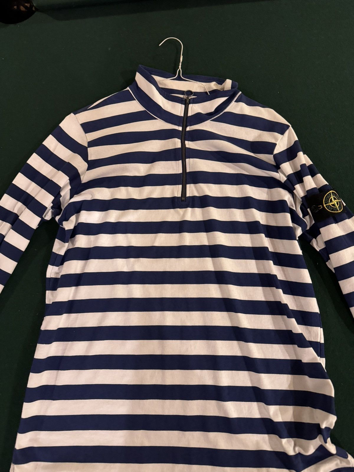 Stone Island × Supreme Stone island supreme blue stripe zip Stone Island × Supreme Stone island supreme blue stripe zip