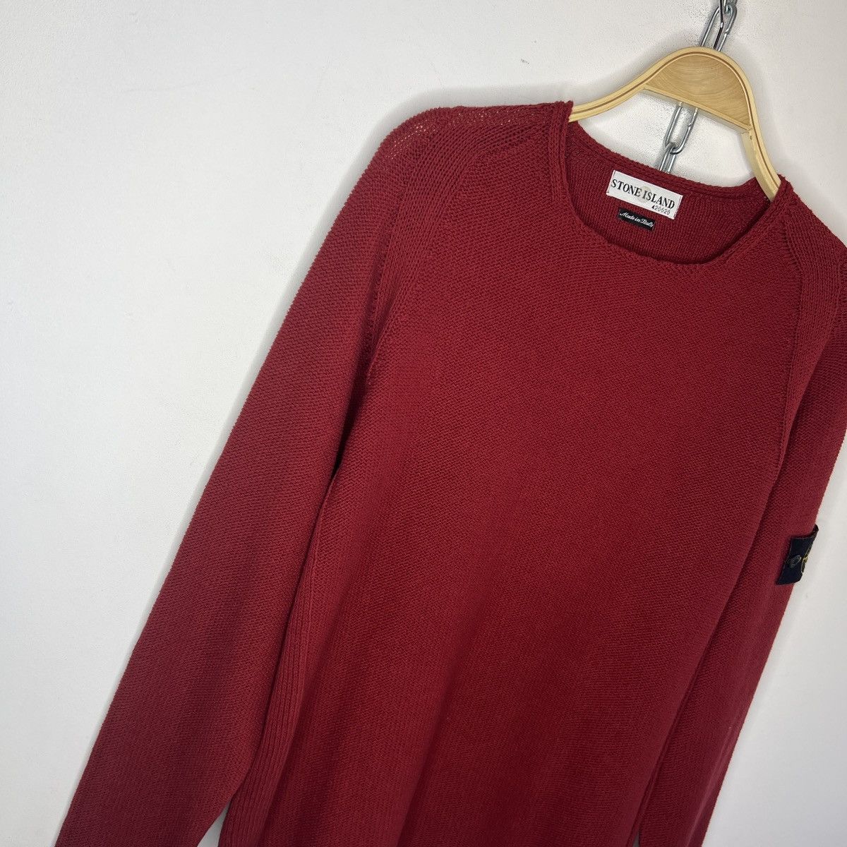 Stone Island Stone Island Vintage 90s Y2K Jumper Sweater Knitted Red Size US M / EU 48-50 / 2 - 3 Thumbnail
