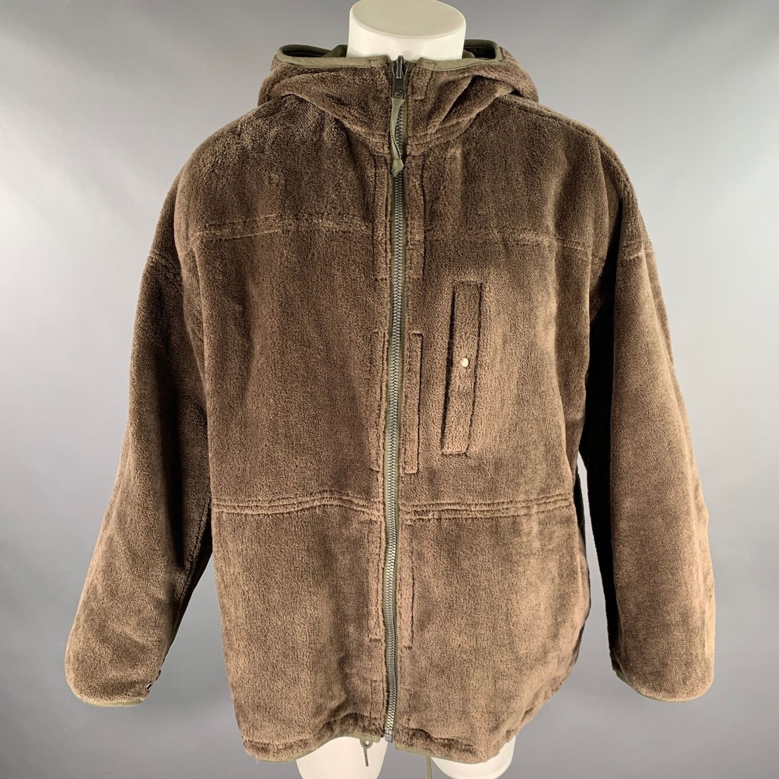 Visvim VISVIM M Olive Mixed Materials Rayon Wool Reversible Jacket Size US M / EU 48-50 / 2 - 3 Thumbnail