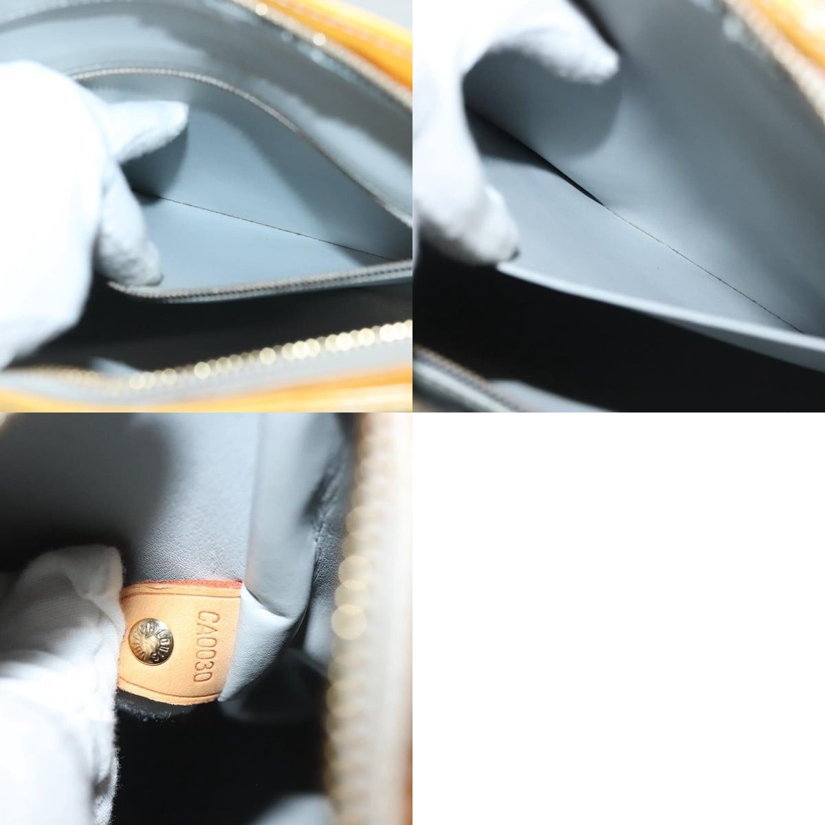 Louis Vuitton LOUIS VUITTON Monogram Vernis Houston Hand Bag Gris M91053 Size ONE SIZE - 13 Thumbnail