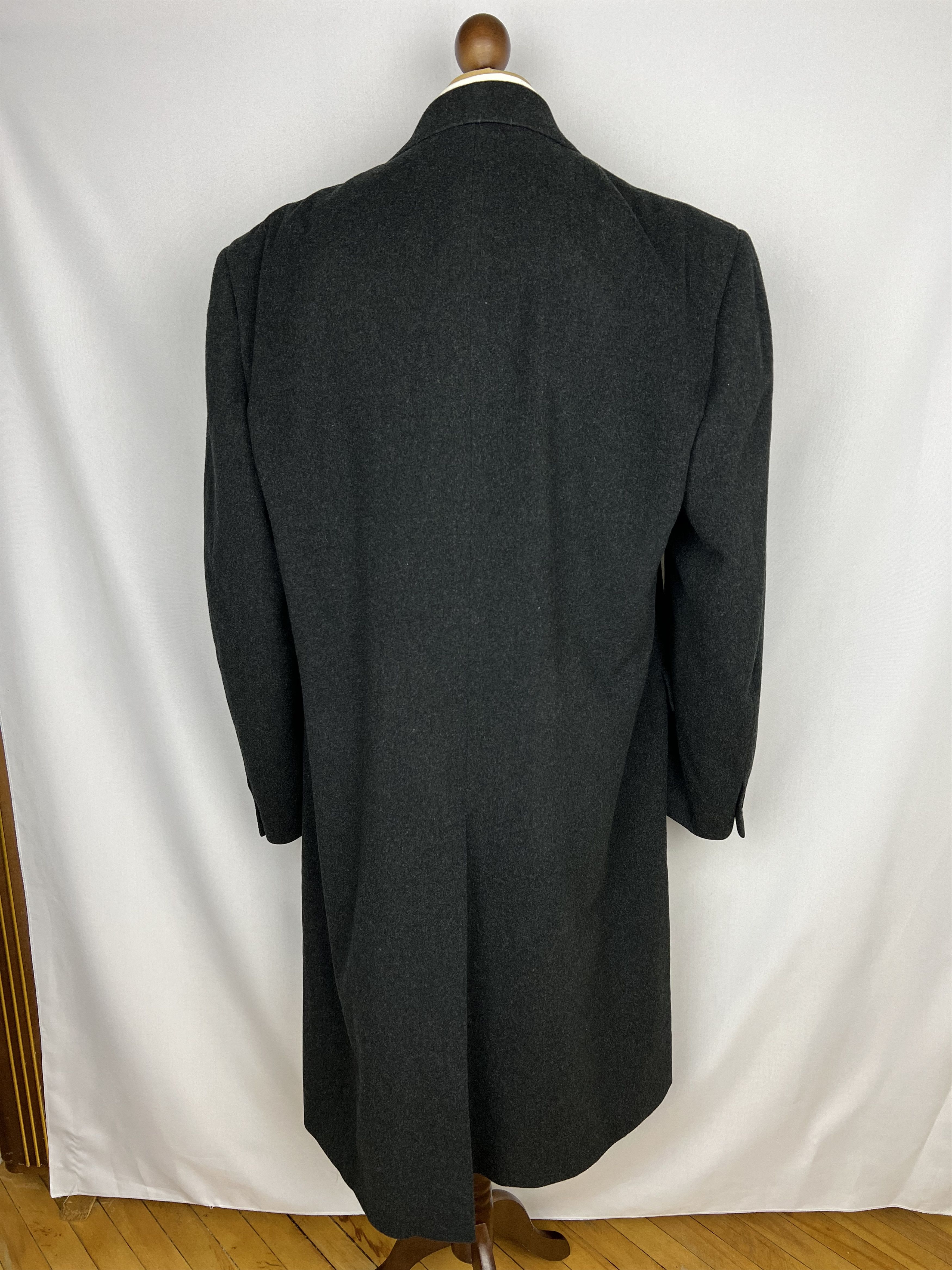 Pal Zileri x Loro Piana Pure Superfine Wool Solid Relaxed Overcoat Size US XL / EU 56 / 4 - 5 Thumbnail