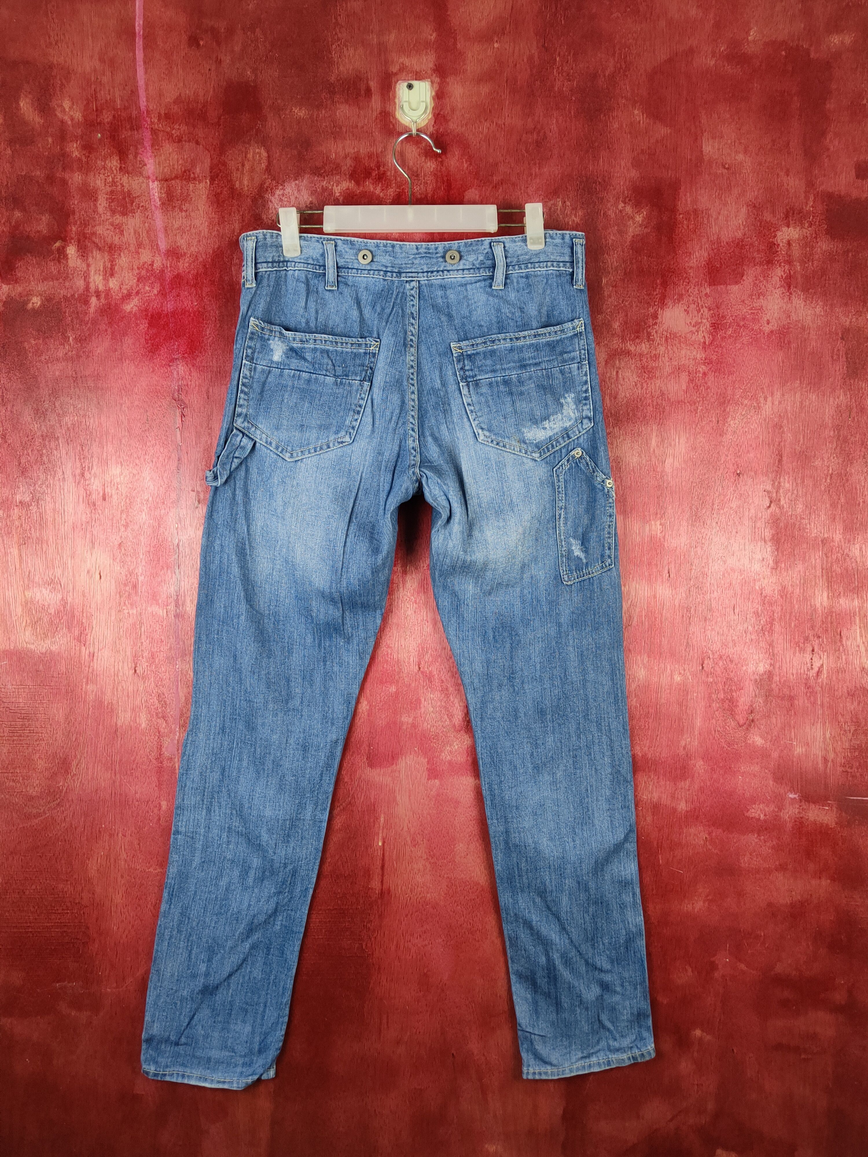 Japanese Brand Japanese Brand Blue Distressed Ripped Jeans #S1807 Size 30" / US 8 / IT 44 - 7 Thumbnail